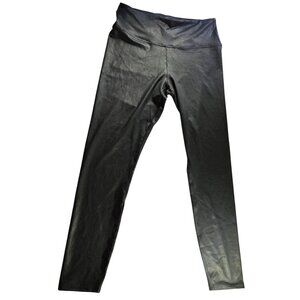 Avira Vibe Black High-Waist Leggings women L Polyester  Spandex Blend